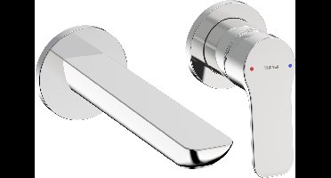 Hansa Basic - Inbouw wastafelkraan, 2-gats installatie, chroom 55602103