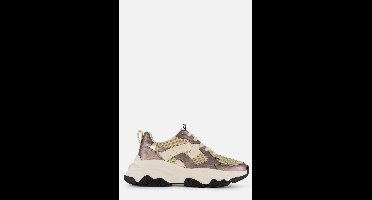 POSH by Poelman Sneakers beige Synthetisch - Dames - Maat 38