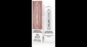 Wella Color Charm Permanent Creme Toner - T96 - Muted Rose - Wella toner - Color Charm Toner - Creme Toner