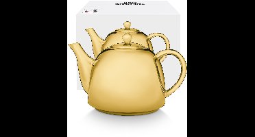 vtwonen - Basic - Theepot - Goud - Porselein