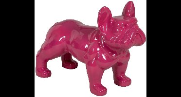 Decoratieve figuren Fuchsia Hond 88 x 38 x 63 cm