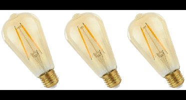 Spectrum LED Lamp E27 4.9W 230V - 490 Lumen - 2400K Warm wit - Gezellig licht - Energiezuinig - 3 stuks