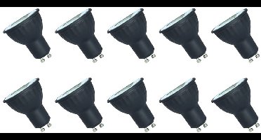 Spectrum LED Lamp GU10 4W - 230V - 360 Lumen - 3000K Warm Wit - Gezellig licht - Energiezuinig - 10 stuks