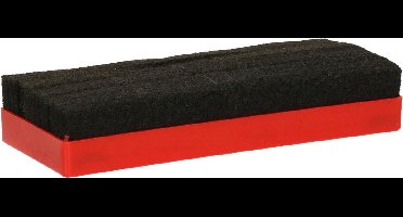 Gerimport Bordenwisser - rood - 13 x 5 cm - krijtbord wisser/bordveger