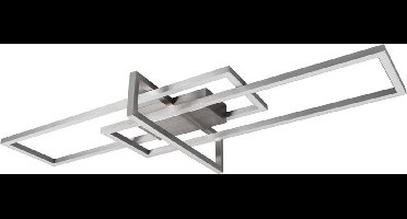 TRIO SALINAS - Plafondlamp - Nikkel mat - incl. 1x SMD 34W - Dimbaar met schakelaar - Niet dimbaar