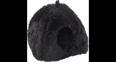 Kattenbed – katten slaapmand – kattenhuis – kattenhol – Cat cave – Zwart, 39 x 39 x 42 cm – Flamingo Slaapplaats Krems