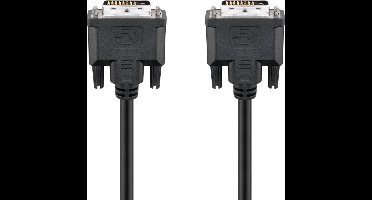 Goobay DVI-D Full HD kabel Dual Link, Nikkel