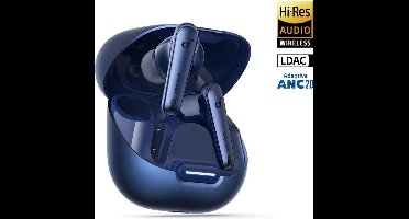 Soundcore Liberty 4 NC draadloze oordopjes bluetooth met 98,5% ruisonderdrukking, adaptieve ruisonderdrukking voor oren en omgeving, Hi-Res-geluid, 50u-accu, draadloos opladen, Bluetooth 5.3