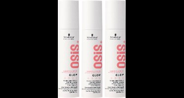 Schwarzkopf Professional OSiS+ Glow Shine Anti-Frizz Serum - voordeelverpakking - 3 x 50ml