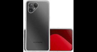 Hoesje - Geschikt voor Fairphone 5 - Sterk & Shockproof - Hoes Cover - Siliconen Case - Transparant
