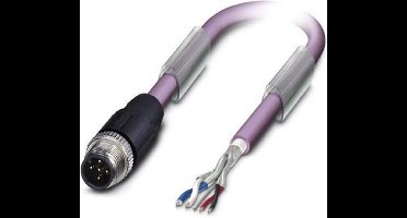 Phoenix Contact 1507421 Sensor/actuator dataconnector, geassembleerd M12 Aantal polen: 5 Stekker, recht 2.00 m 1 stuk(s