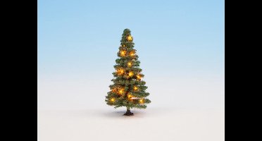Kerstboom, verlicht