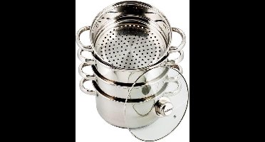 Kinghoff 3320 stoompan - Ø24 cm - rvs - alle warmtebronnen