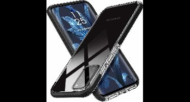Hoesje Geschikt Voor Samsung Galaxy S20 Plus Anti Shock Hoesje - Zwart & Transparant