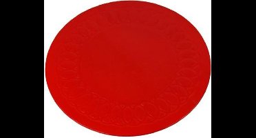 Anti-slip matten rond - 14 cm rood - Able2