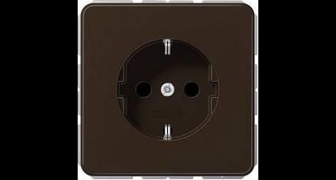 Jung CD1520BR Wandcontactdoos met randaarde Inzetstuk 1-voudig Bruin 1 stuk(s)