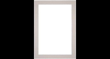 Passe-Partout Fotomaat 40x60 cm - Lijstmaat 50x70 cm - Grijs Graniet - Museumkarton - Fotolijst niet inbegrepen
