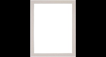 Passe-Partout Fotomaat 30x40 cm - Lijstmaat 35x45 cm - Grijs Graniet - Museumkarton - Fotolijst niet inbegrepen
