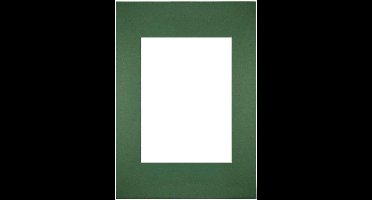 Passe-Partout Fotomaat 13x18 cm - Lijstmaat 20x28 cm - Groen Bos - Museumkarton - Fotolijst niet inbegrepen