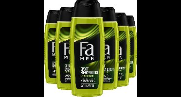 Fa Men Sport Energy Boost shower gel 6x 250ml - Voordeelverpakking