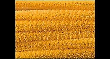 Chenilledraad Folia 50cm lang - 10 stuks okergeel