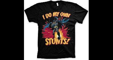 DC Comics Batman Heren Tshirt -L- I Do My Own Stunts Zwart