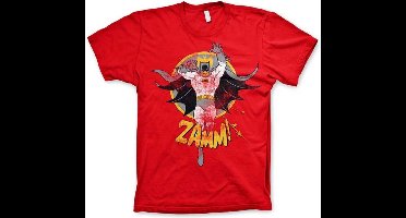 DC Comics Batman Heren Tshirt -L- Zamm! Rood
