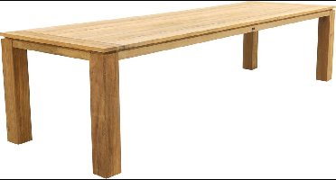 Rome teak tuintafel 320 x 100 cm. - Natural brown OP=OP