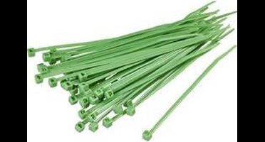 TRU COMPONENTS 1593686 TC-KL20GYZ-30M203 Kabelbinder 203 mm 2.50 mm Groen 100 stuk(s)