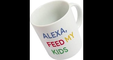 Fisura Mok Alexa Feed My Kids 350 Ml Keramiek Wit
