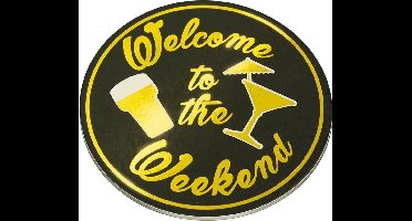 Glossy coasters - Welcome to the weekend