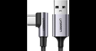 UGREEN Geweven Nylon USB naar USB-C Gaming Kabel 1M - 3 A