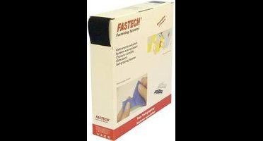 FASTECH® B50-SK-L-999925 Klittenband Om vast te plakken Hotmelt Lusdeel (l x b) 25000 mm x 50 mm Zwart 25 m