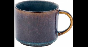Quintana Blauw Koffietassen 22 cl Porselein D8xh6,7cm -  (set van 6)