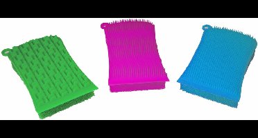 Aqua Laser – Dubbelzijdige siliconenspons – 3dlg.