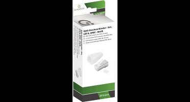 Quadrios RJ-45 connectorset CAT 6 1906C171 Stekker, recht Aantal polen (sensoren) 8P8C Wit 25 stuk(s)