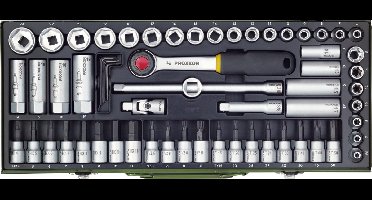 Proxxon Industrial 23112 Dopsleutelset Metrisch 3/8 (10 mm) 65-delig