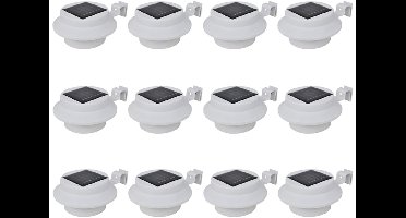 Schuttinglampen 12 st solar LED wit