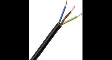 Kopp 152310848 Geïsoleerde kabel H03VV-F 3 x 0.75 mm² Zwart 10 m