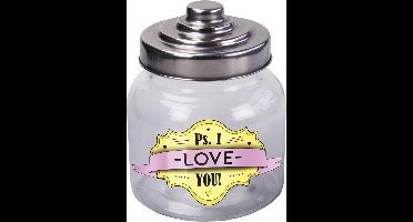 Paper Dreams Voorraadpot 800 Ml Love You Glas Transparant