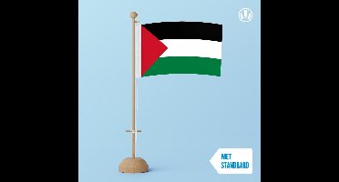 Tafelvlag Palestina 10x15cm | met standaard