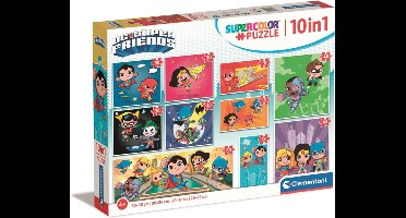 Clementoni - Puzzel - DC Super Friends - 10 in 1 Kinderpuzzel - Vanaf 4 jaar