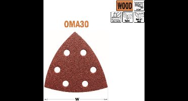 CMT - Schuurpapier met velcro systeem korrel 120 - Multitool machine accessoires - uncat2 - 10 Stuk(s)