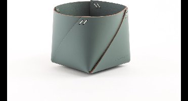 Vacavaliente - Ruca Opbergmand S - Gerecycled Leer - Groen