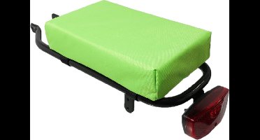 Hooodie Cushie enZo Petit Bagagedrager Kussen - Lime Groen