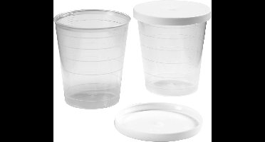 Creotime Bekertje met deksel - Veelzijdig bruikbaar - 30 ml - 75 stuks