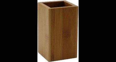 Tandenborstel houder bamboe (vierkant)