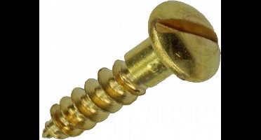 Mack Houtschroef Messing 10 stuks 3,5 x 20 mm