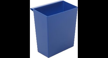 Inzetbak voor vierkante tapse papierbak blauw