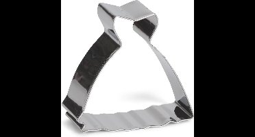 uitsteekvorm Trouwjurk 6 cm RVS zilver